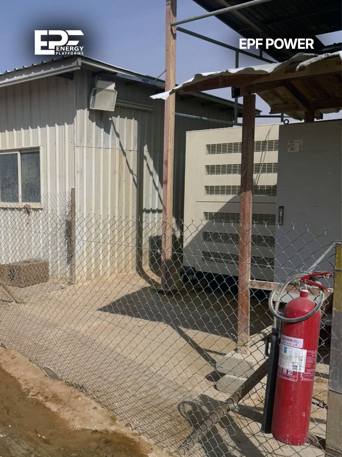 Rental power generator installation for the Al-Fursan Project