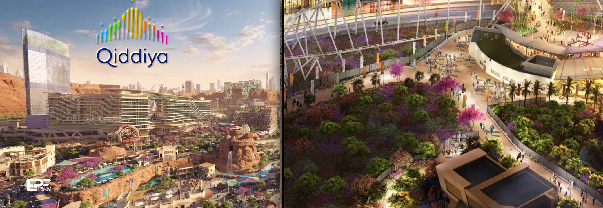 Major construction works at Qiddiya site