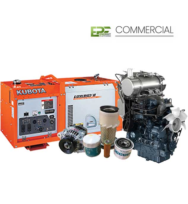 Kubota engine, filters and generator components