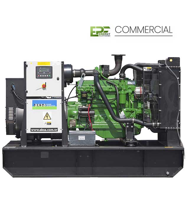Open-skid industrial diesel generator 300–800 kVA