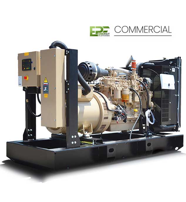 High-capacity open generator 900–1500 kVA