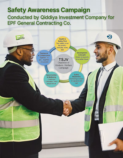 Safety Awareness Campaign
Conducted by Qiddiya Investment Company